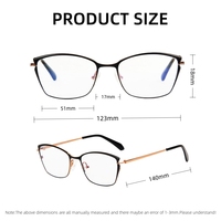 Montura Óptica Metálica Cuadrada o Circular Personalizada, Diseño Moderno con Bloques de Color, Cómoda y Unisex para Todas las Formas de Rostro