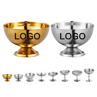 Gobelets jetables personnalisés et polis pour crème glacée et mini-desserts avec logo – Fournitures pour desserts glacés pour fêtes