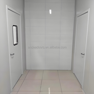 Guangzhou dış çelik menteşeli kapı güvenliği, fabrika ve hastane için toz kaplanmış <span class=keywords><strong>Metal</strong></span> gömme kapılar - Product Image 2