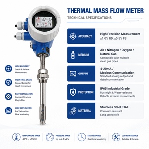 เครื่องวัดอัตราการไหลแบบเทอร์มอลแมสส์โฟลว์มิเตอร์ของ Endress Hauser ของแท้ 100% ความแม่นยำสูง สำหรับการวัดก๊าซอัดและก๊าซอุตสาหกรรม - Product Image 2