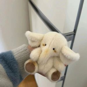 Cream Color <strong>Elephant</strong> Plush Toy with Big Ears, Soft Stuffed Animal for Baby Gift, Nursery Decor, Newborn <strong>Present</strong> - Product Image 4