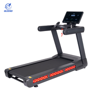 Cinta de Correr Eléctrica Comercial GLEEKO de 5kw con Pantalla LED, Prueba de Frecuencia Cardíaca Inalámbrica y 25 Niveles de Inclinación Automática
