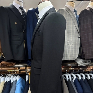 Ensemble Complet <span class=keywords><strong>de</strong></span> <span class=keywords><strong>Mariage</strong></span> <span class=keywords><strong>de</strong></span> Haute Qualité pour Homme, Veste à Revers Cranté avec <span class=keywords><strong>Pantalon</strong></span> à Braguette Zippée, 3 Pièces - Product Image 3