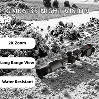 Caméra thermique durable Leishi Gm06-35 Objectif 35 mm Vision nocturne Monoculaire Équipement 640x512 Résolution 2X