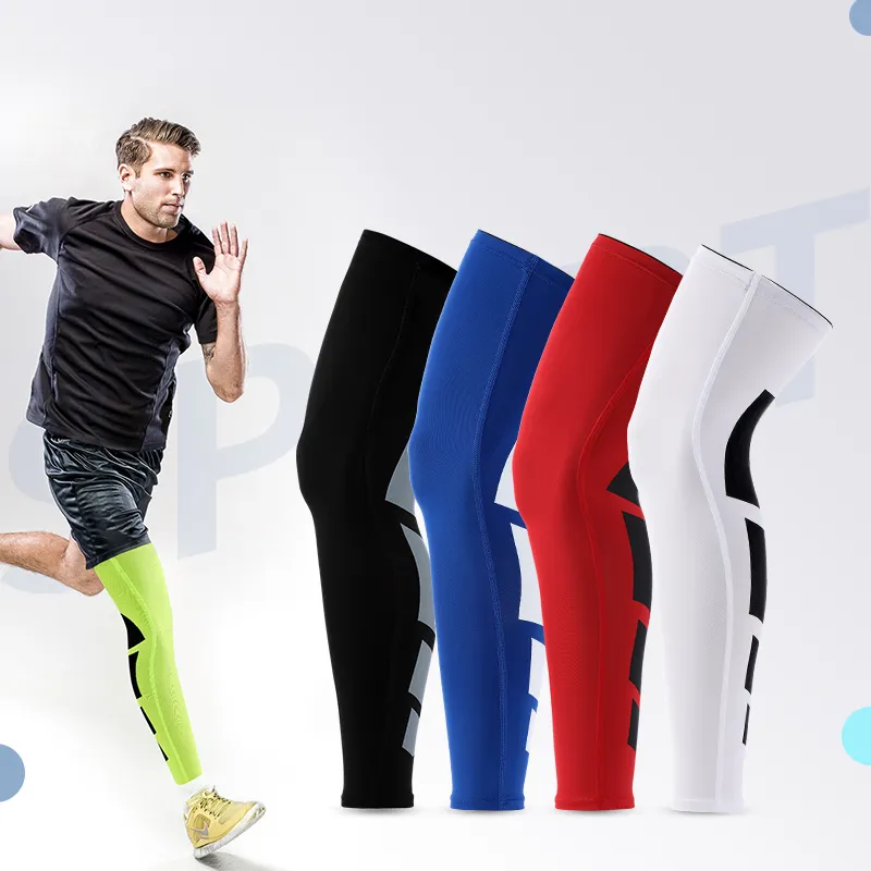 Фиксатор колена из ледяного шелка для бега, спортивный компрессионный фиксатор колена для баскетбола