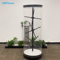 Masuki Masa Depan Dengan Proyektor Hologram 3D Kipas Holografik Penyambung Kabinet Hologram Silindris Solusi Manusia Layar LED