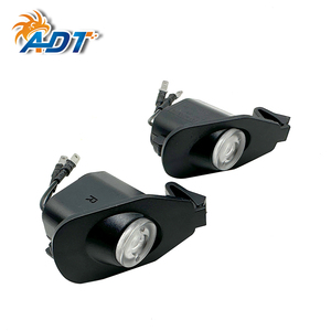 Luz LED de espejo lateral para coche ADT 12V 5W con lente de proyector de cristal, Plug and Play, para señal de giro y advertencia, luz de charco - Product Image 1