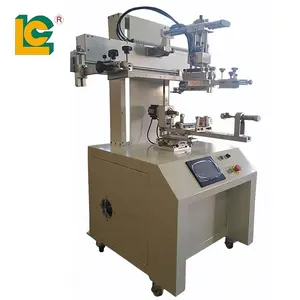 Servo motor semi automatic screen printing machine plc system silk screen printer for glass taper bottle