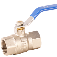 Vanne à bille d'eau en laiton, PN16 PN25 PN40, CW617N Hpb57-3 européens, prix d'usine