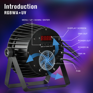 Faro LED Big Dipper LPC 1818 18x18w RGBWAUV per Illuminazione da Palco e Luci DJ - Product Image 3