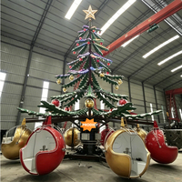 Manège de Noël familial à 32 places, arbre de Noël rotatif