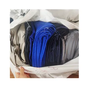 100% cotton stock lot ready goods stock textile bale folded cut pieces cotton twill fabric/plain dyed