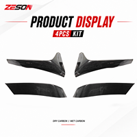 Ailerons arrière en fibre de carbone sèche ZESON pour BMW M3 F80 M4 F82 F83 2014-2018