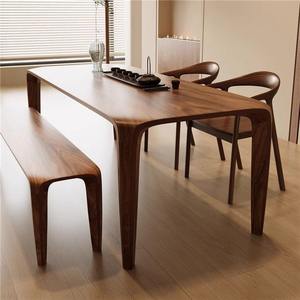 Ensemble <span class=keywords><strong>de</strong></span> table à manger carrée moderne en bois massif <span class=keywords><strong>de</strong></span> chêne pour appartement, hôtel et villa, mobilier écologique pour la maison - Product Image 1