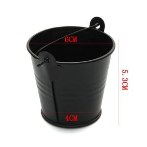 Pastoral Style Candy Color Mini Iron <b>Bucket</b> for Home Decoration Desktop Gift or Painting <b>Bucket</b> - Product Image 2