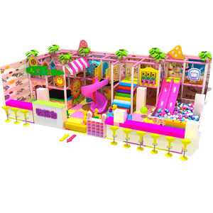 Équipement populaire et écologique pour parc d'attractions intérieur pour enfants, production personnalisée, <span class=keywords><strong>labyrinthe</strong></span>, toboggan, thème <span class=keywords><strong>Princesse</strong></span> rose - Product Image 5