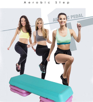 Gran oferta, plataforma de gimnasio aeróbico ajustable de 3 niveles, tabla de ejercicios, Steppers de Fitness