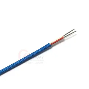Cable termopar con aislamiento de fibra de vidrio, KXHH-CH de buena calidad, tipo K, 2x7x0,3mm