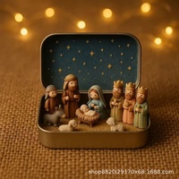 Nouvelle Décoration de Bureau Scène de Nativité de Noël Imprimée en 3D FDM Fabriquée en Chine, Modèle 26-8.6