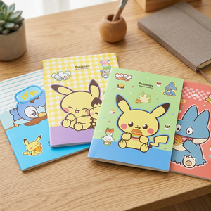 Lot de 20 cahiers à reliure piquée Pokemoned, personnages mignons Kawaii, papeterie pour enfants, fournitures scolaires Pikaed, cadeau coréen scellé aléatoire - Product Image 3
