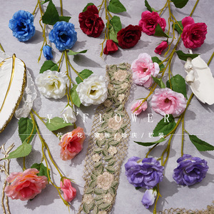 Bouquet de roses artificielles Yixuan en soie, décoration de mariage, sensation haut de gamme - Product Image 1