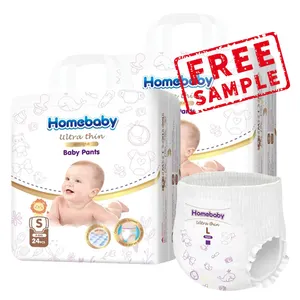 Kualitas produsen popok dalam jumlah besar popok bayi bersirkulasi lembut sekali pakai kering popok untuk bayi bebas tarik sampel