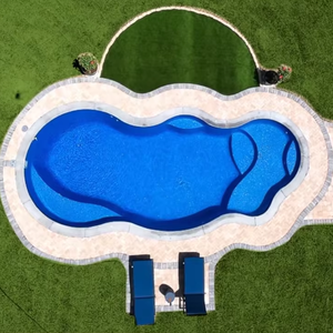 Piscina de Fibra de Vidrio FRP Moldeada a Medida, Piscina Familiar Prefabricada para Jardín Trasero, para Viviendas Residenciales - Product Image 1