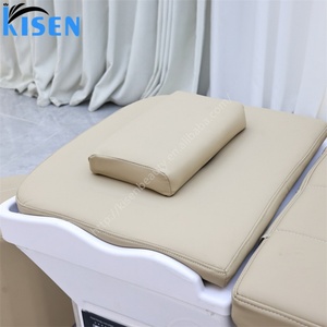 เตียงสระผมไฟฟ้า KISEN รุ่นขายดีที่สุด สำหรับสปาผมแบบญี่ปุ่น พร้อมระบบนวดไทย วัสดุสแตนเลส พร้อมไฟ LED - Product Image 6