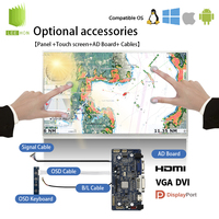 شاشة LCD مقاس 23.8 بوصة بدقة 1920×1080 FHD طراز G238HCJ-LH1 IPS قابلة للقراءة في ضوء الشمس للاستخدام الخارجي وحدات شاشة LCD مقاس 23.8 بوصة