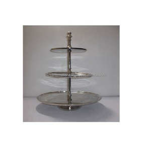 3-Tier Round Stainless Steel <b>Cake</b> Stand-Premium <b>Cake</b> Tools - Product Image 6