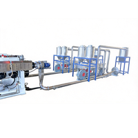 Machine de fabrication de granulés PVC HDPE LLDPE EVA PP contrôlée par PLC, extrudeuse, granulateur, ligne de granulation complète clé en main 200-250 kg/h