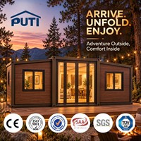 Maison conteneur extensible de 20 pieds, cabane préfabriquée mobile personnalisée, installation facile, conteneur d'expédition, hébergement temporaire