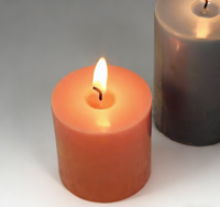 Bougie parfumée pour la décoration de la maison, Noël, Halloween, Pâques, écologique, classique, simple, colorée, cylindrique, 3 pièces, cire mélangée, sans fumée