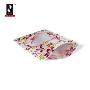 Bolsa de pie de plástico reciclable de grado alimenticio impermeable con cierre plano Ziplock personalizable de alta calidad para aperitivos - Product Image 5