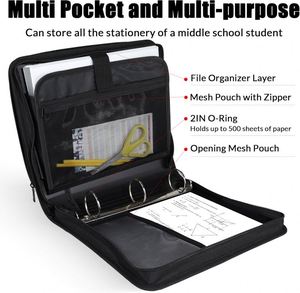 <b>Case</b>-it Factory Multi-Pockets Trendy Unisex Office <b>Laptop</b> Bag Briefcase Easy to <b>Carry</b> Large Capacity - Product Image 4