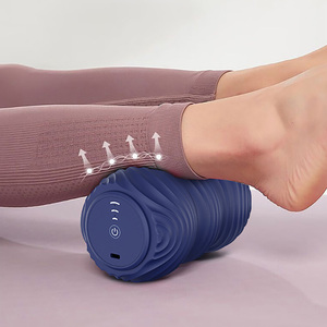 Prix usine vente en gros et personnalisation Double tambour cacahuète Yoga petit rouleau de <span class=keywords><strong>massage</strong></span> en mousse vibrante pour la relaxation musculaire - Product Image 3