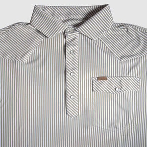 Polo de golf pour hommes, coupe ajustée, séchage rapide, extensible, impression intégrale par sublimation, style western, personnalisé, haute qualité, OEM, vente en gros - Product Image 4