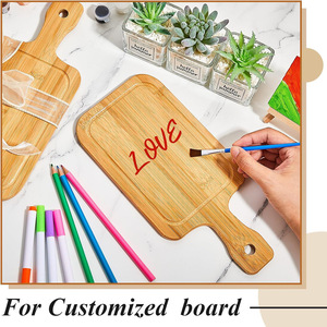 Juego de tablas de cortar de bambú, 20 piezas, rectangulares, antibacterianas, para fiestas en la cocina - Product Image 2