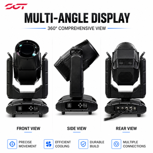 Projecteur laser mobile extérieur étanche IP65 450W 0,8 degré double prisme CMY 17 <span class=keywords><strong>couleurs</strong></span> 30 gobos DMX512 pour éclairage ciel - Product Image 2