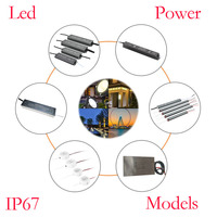 Alimentation/Transformateur/Driver LED étanche 100W 12V 24V 8.3A 4.1A 200W 300W 400W 500W IP67 pour néon