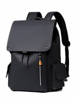 Sac à dos pour ordinateur portable en tissu Oxford léger, grande capacité, imperméable, avec fermeture éclair, impression de logo personnalisable pour étudiants et voyageurs