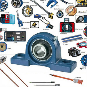 Kit de palier à roulement à billes monté UCP 201, boîtier en acier pour palier à roulement à billes, précision P0 pour les travaux de construction - Product Image 3