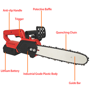 Nhà Máy Bán buôn 12-inch Lithium chuỗi Saw với 4AH động cơ không chổi than <span class=keywords><strong>Auto</strong></span> oiler hiệu quả cho cây cắt gỗ Saw ứng dụng - Product Image 5