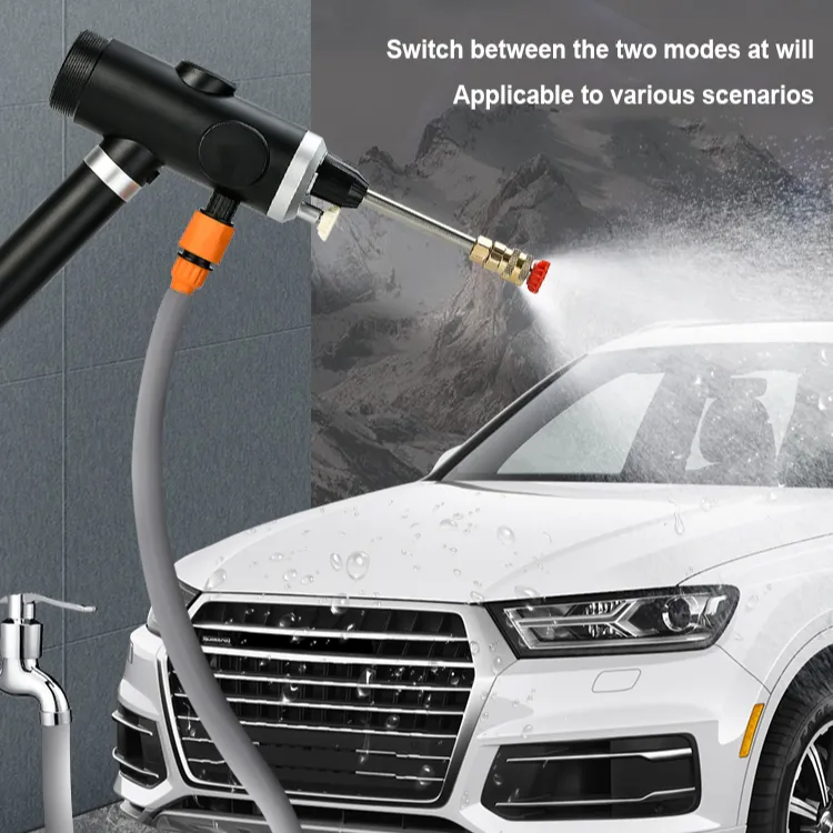 Pistol Semprotan Air Cuci Mobil, Baterai Lithium Nirkabel Cuci Mobil Tekanan Tinggi