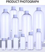 Bouteille en Plastique PET en Gros pour Gel Douche, Shampooing Beauté, Tonique, Produits de Bain et Soin Corporel