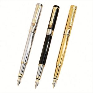 Hot Selling High End Men's Writing Pens Custom Metal Fountain Pen Luxury With Logo for Corporate Gifts and <b>Presents</b> - Product Image 1