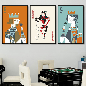 Pittura astratta pittura <span class=keywords><strong>di</strong></span> arte della parete decorazione stampe su tela pittura SQ <span class=keywords><strong>re</strong></span> e regina della carta da gioco poster <span class=keywords><strong>di</strong></span> tela - Product Image 3