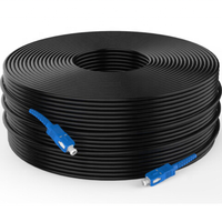 Kabel Patch Cord FTTH G657A Singlemode Simplex Duplex Kualitas Terbaik untuk Dalam & Luar Ruangan 10M 20M 50M 100M 150M 200M