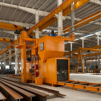 Machine de Grenaillage à Faisceaux d'Acier Contrôlée par PLC Machine de Décapage de la Rouille Continue Avancée pour Usine Industrielle