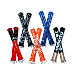 LOGO Printed Cheap LDPE Inflatable cheering Sticks, Loudly Thunder Stick, Balloon Noise Maker